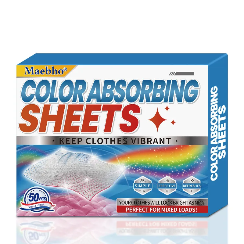 Color Catcher Sheets – Anti-Dye Transfer Laundry Sheets, Prevents Color Bleeding, Keeps Clothes from Staining, Safe for Mixed Loads, Laundry Color Absorber Paper